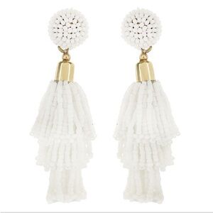 Panacea Cache Beaded Tassel Drop Earrings